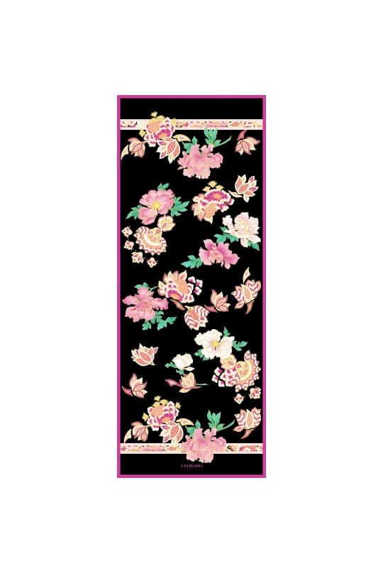 STOLE 45x120 IN SATIN AND CHIFFON