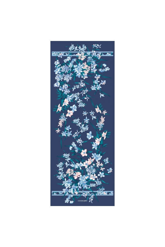 STOLE 70X180 IN SATIN AND CHIFFON