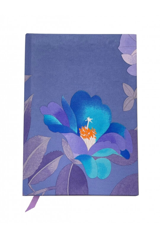 Imprimé floral violet/bleu