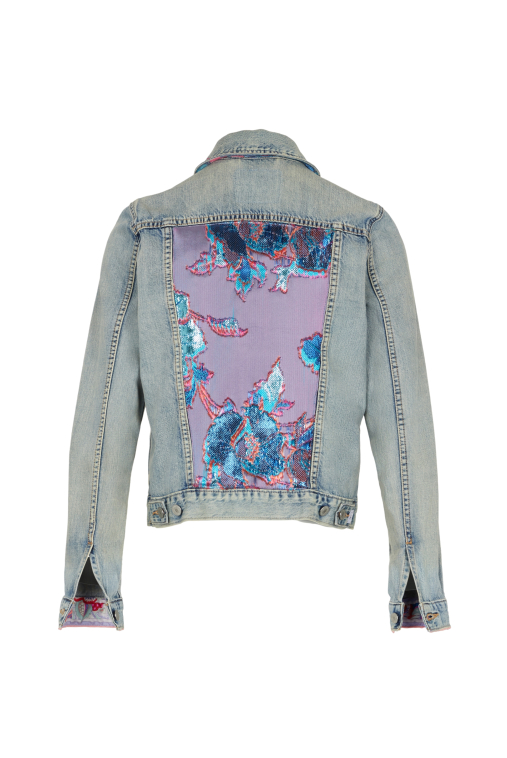 UPCYCLING DENIM JACKET LILAS UPCYCLING DENIM JACKET LILAS