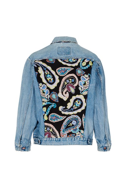 UPCYCLING DENIM JACKET LILAS UPCYCLING DENIM JACKET LILAS