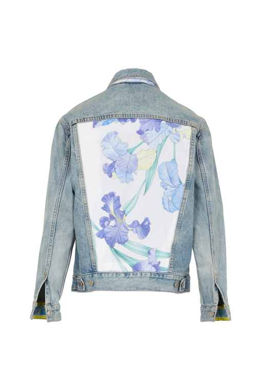 VESTE JEAN UPCYCLING LAVANDE VESTE JEAN UPCYCLING LAVANDE