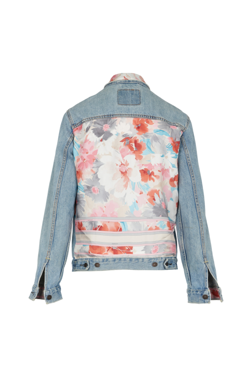 UPCYCLING DENIM JACKET ROSE UPCYCLING DENIM JACKET ROSE