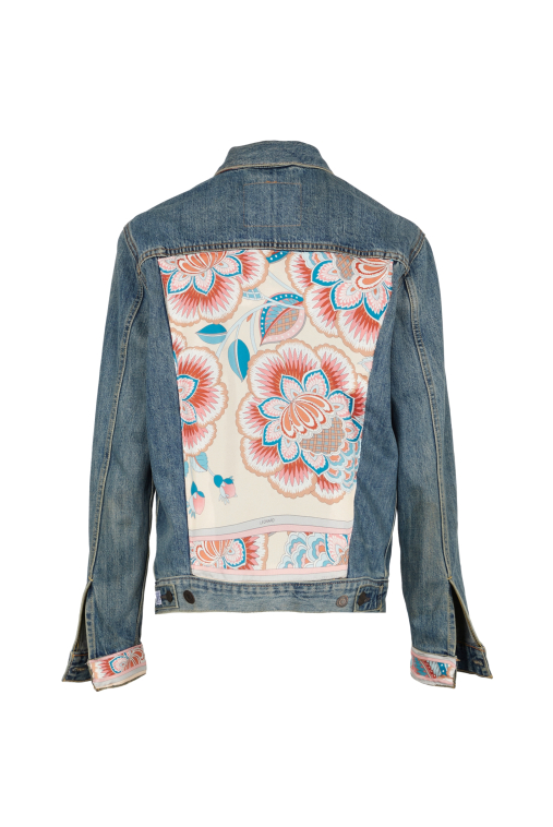 UPCYCLING DENIM JACKET ORCHIDEE UPCYCLING DENIM JACKET ORCHIDEE