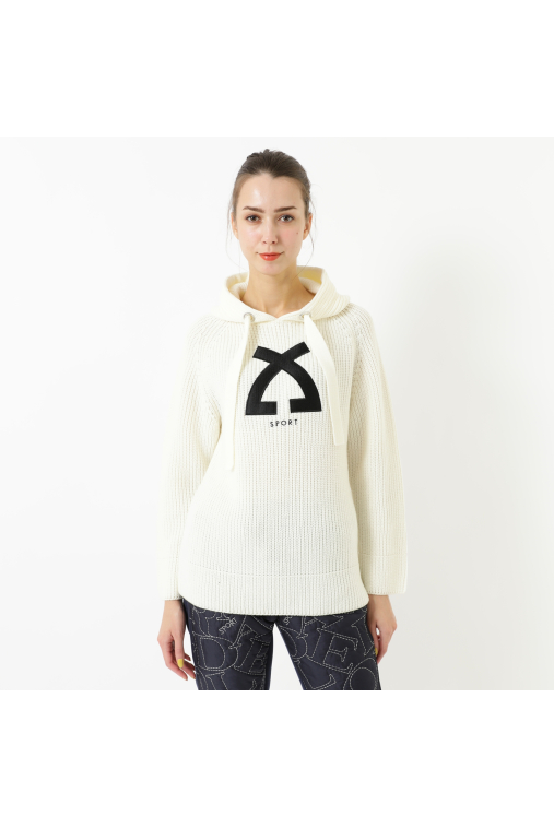 HOODED LOGO SWEATER
