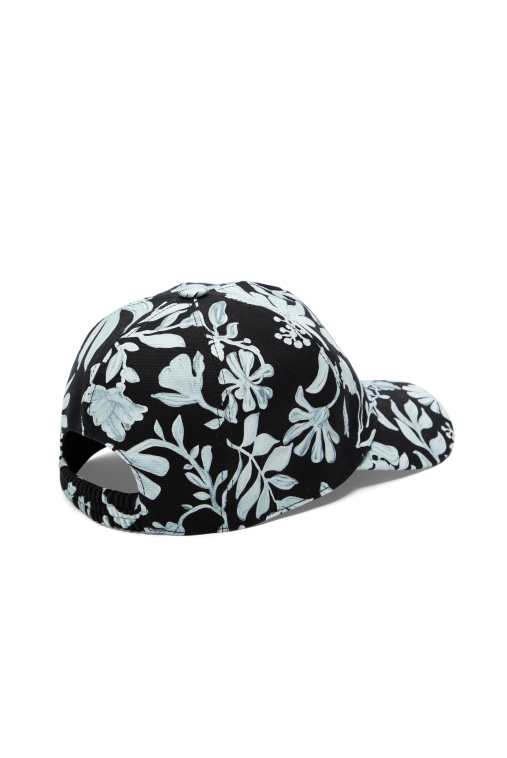 CASQUETTE ? FLEURS NOIR