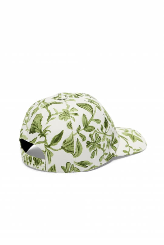 CASQUETTE À FLEURS BLANCHE