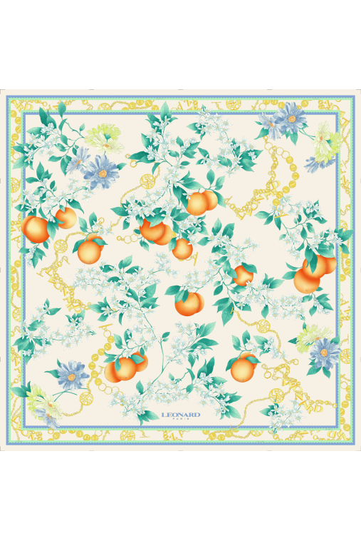 CARRE 90X90 EN TWILL DE SOIE