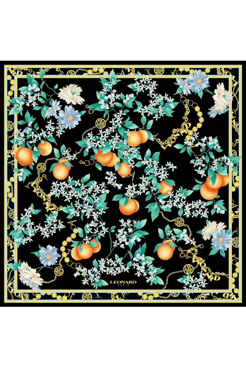 CARRE 90X90 EN TWILL DE SOIE