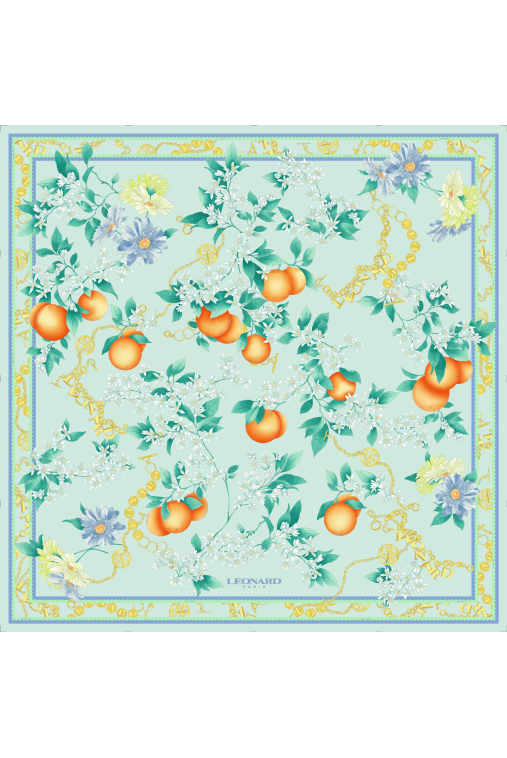 CARRE 90X90 EN TWILL DE SOIE