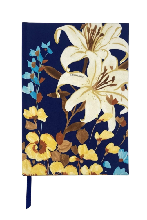 CARNET DE NOTES "ROMANTICA" navy A5