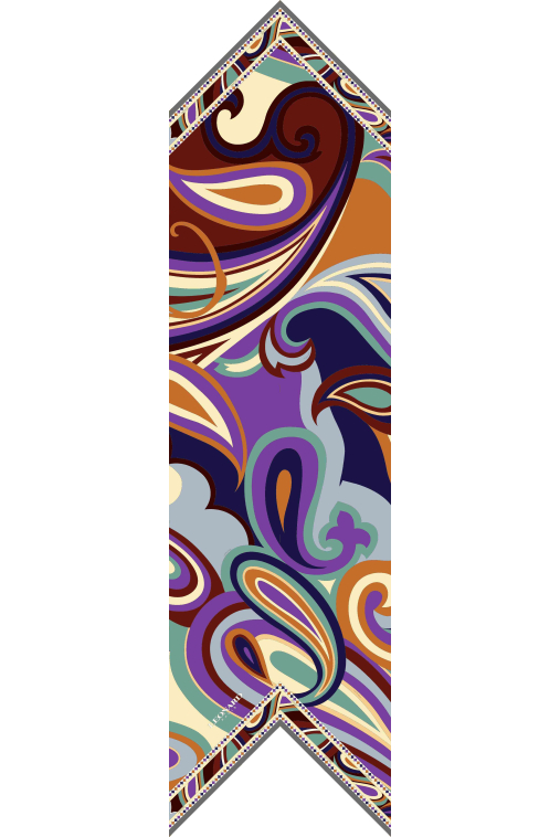 BANDEAU 20X160 IN SILK TWILL