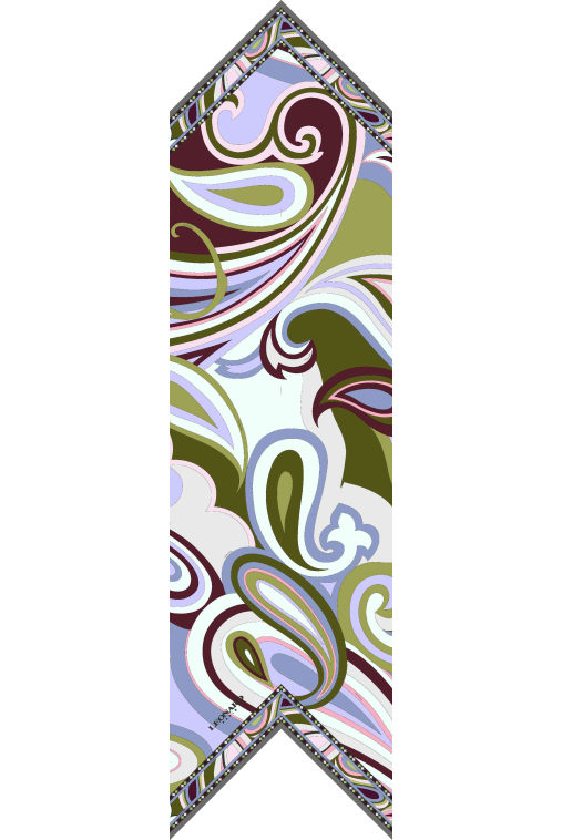 BANDEAU 20X160 IN SILK TWILL