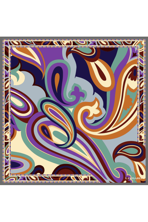 CARRÉ 90X90 EN TWILL DE SOIE