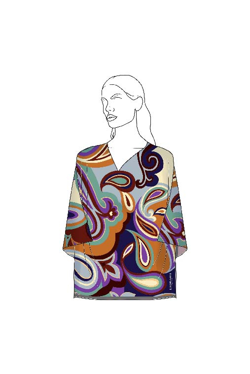 TOP 140x140 IN SILK TWILL