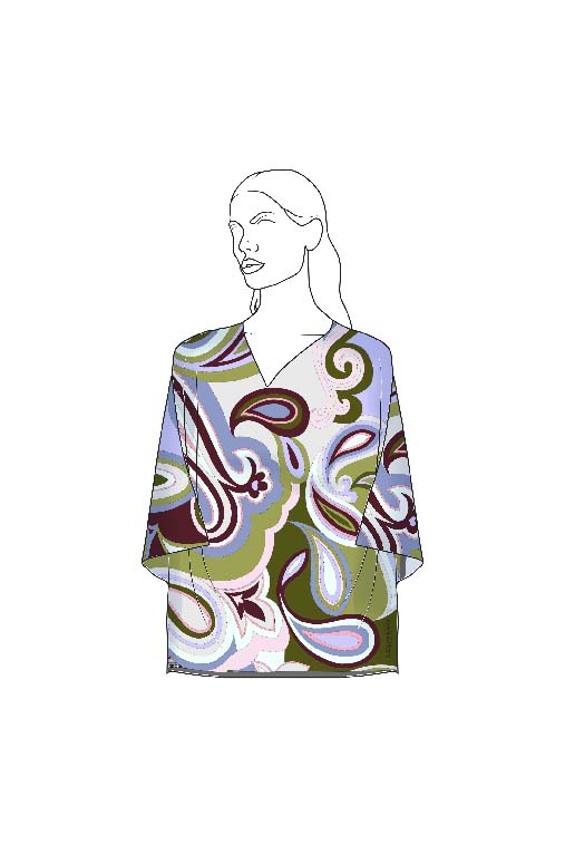 TOP 140x140 EN TWILL DE SOIE