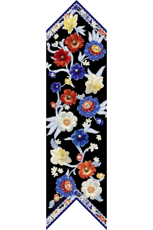 BANDEAU 20X160 IN SILK TWILL