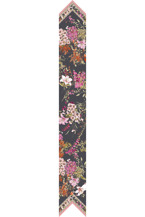 BANDEAU 10X180 IN SILK TWILL