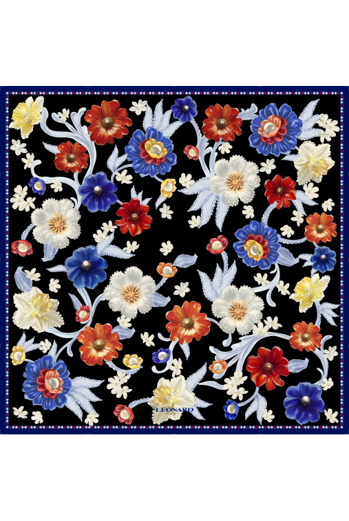 CARRÉ 90X90 EN TWILL DE SOIE