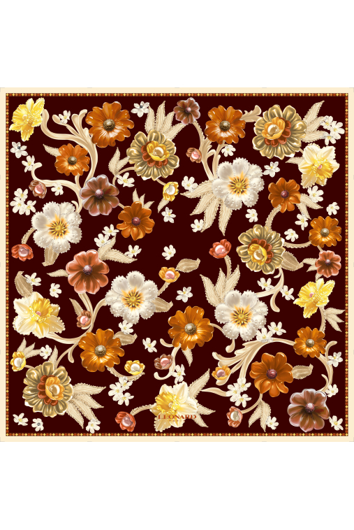 SQUARE 90X90 IN SILK TWILL