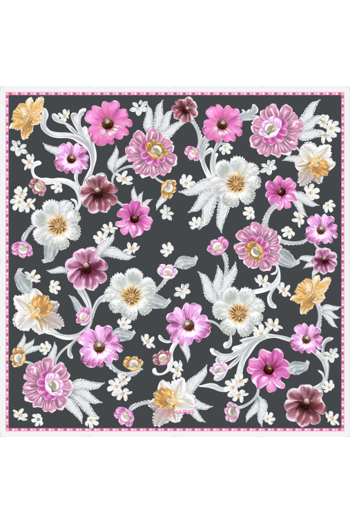 SQUARE 90X90 IN SILK TWILL