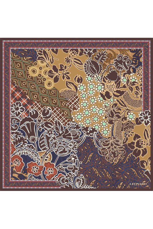 SQUARE 90X90 IN SILK TWILL