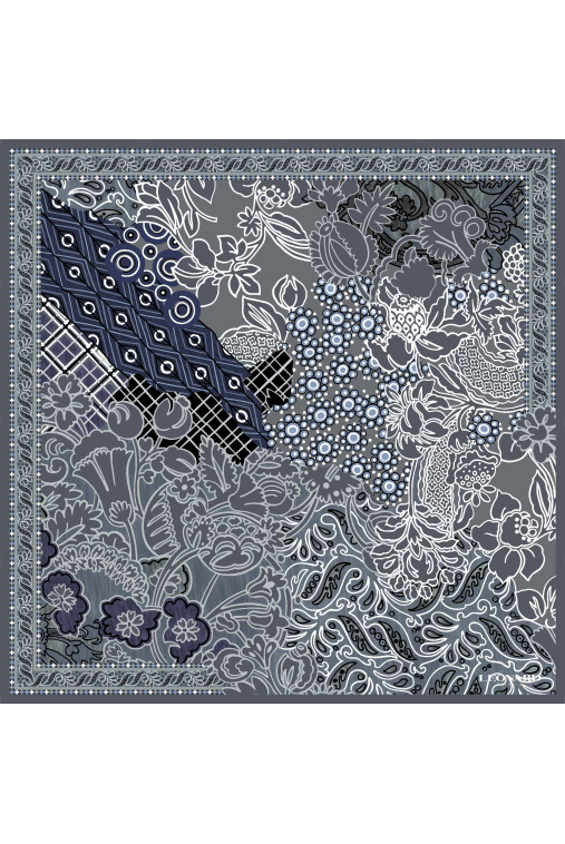 CARRÉ 90X90 EN TWILL DE SOIE
