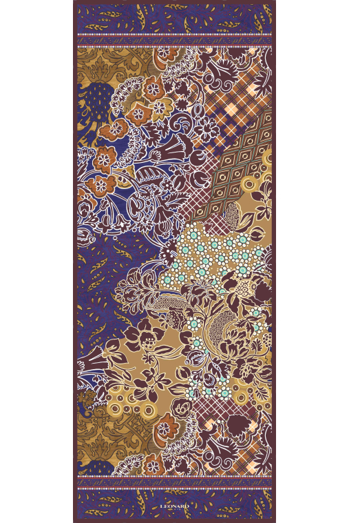 OBLONG 70x180 IN WOOL-SILK