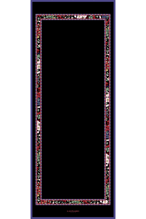 OBLONG 70x180 IN WOOL-SILK
