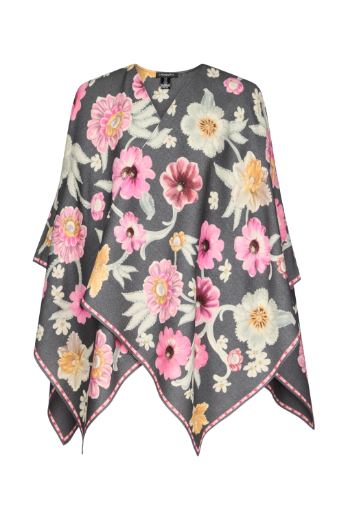 PONCHO 140x140 EN LAINE-SOIE