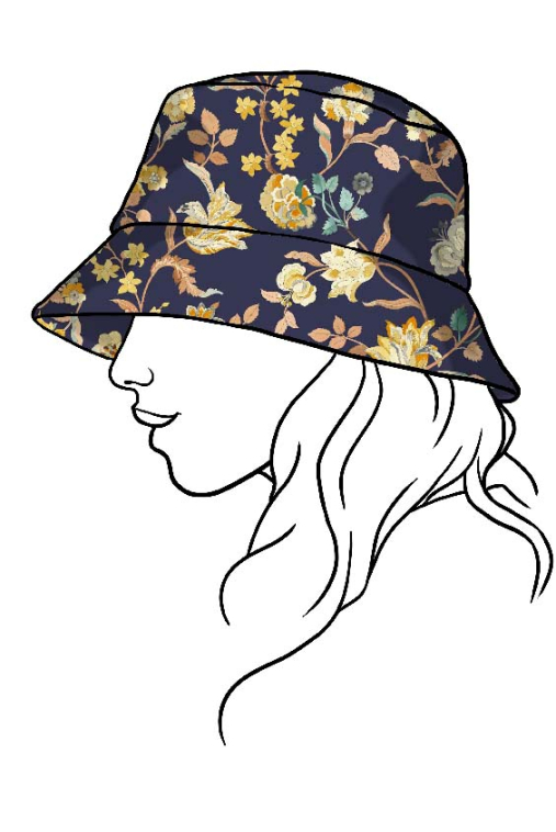 BUCKET ONE SIZE IN COTTON TWILL