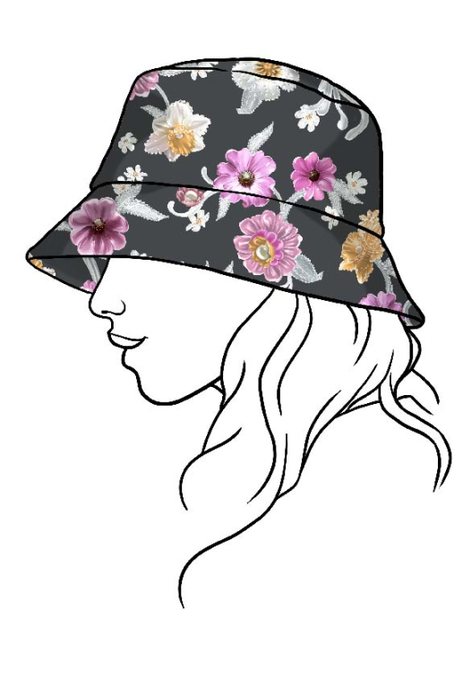 BUCKET ONE SIZE IN COTTON TWILL