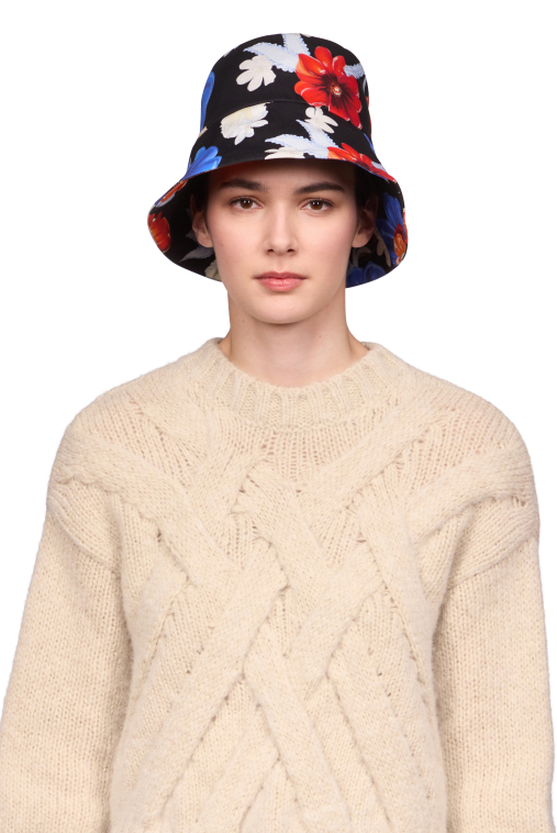 BUCKET ONE SIZE IN COTTON TWILL
